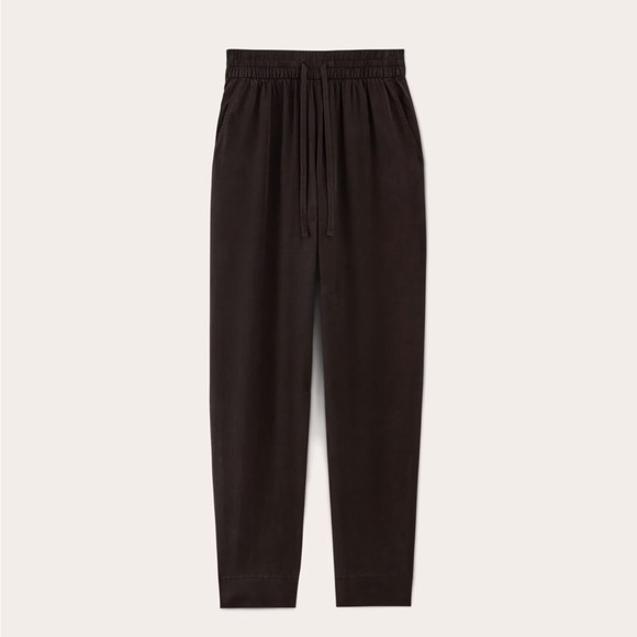 Everlane black tapered pant in butterlite Tencel lyocel size XS new - Picture 3 of 7